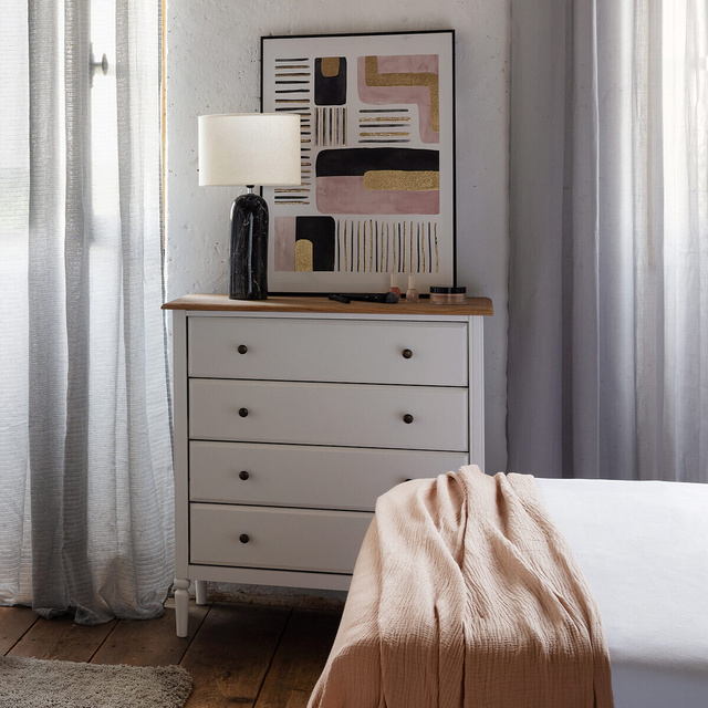 Comoda cu 4 sertare SOLEN, 80 x 40 x 80,5 cm