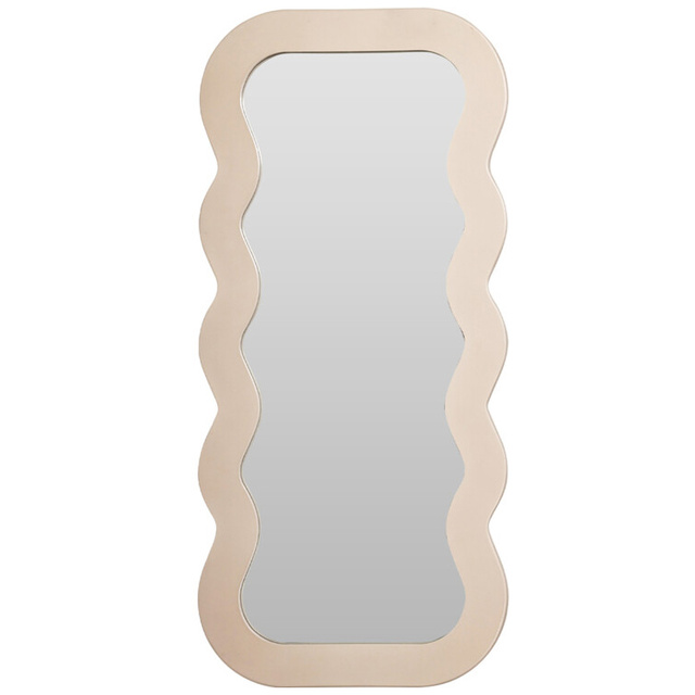 Oglinda decorativa in cadru ondulat, 37 x 80 cm