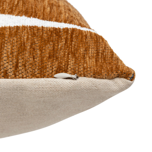 Husă de pernă din chenille Jeni caramel 30 x 50 cm