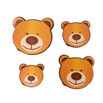 Set cutii cu motiv animal, 4 piese de diferite dimensiuni