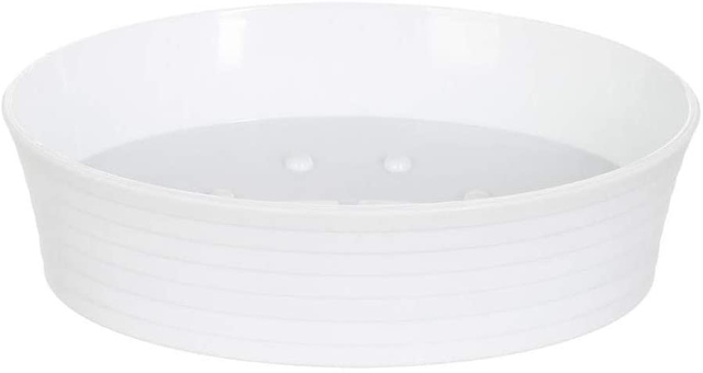 Accesorii pentru baie, set de 3 piese, alb