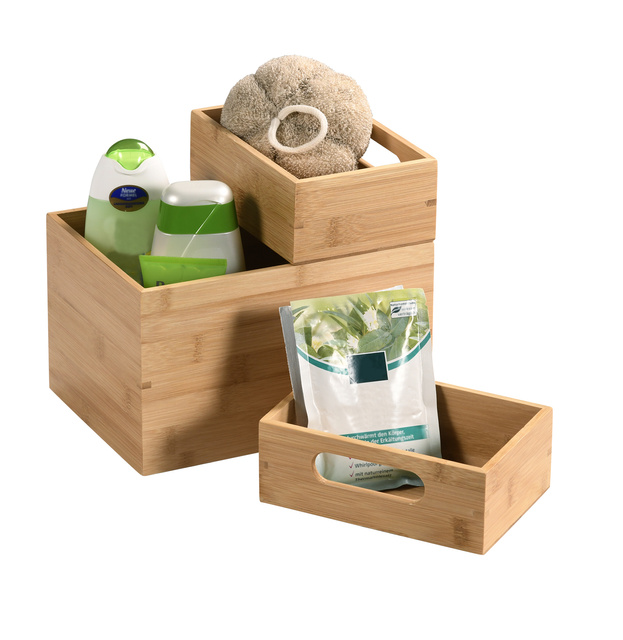 Set trei organizatoare, bambus, Kesper