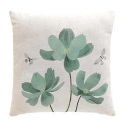 Perna decorativa cu efect de in, 45 x 45 cm, PALMIFLORE