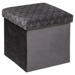 Puf pliant 2in1 LIAM, 38 x 38 cm, antracit