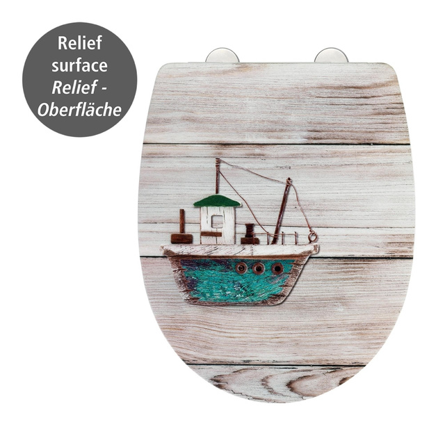 Capac WC Easy-Close AHOI, Termoplast, WENKO