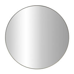 Oglindă rotundă NOOR, ramă metalică, culoare neagră, Ø 80 cm