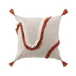 Perna decorativa pentru living MALORY, cu ciucuri