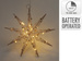Stea din sârmă, decorațiune suspendată cu LED de 30 cm
