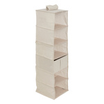 Organizator suspendat pentru dulap DRESSY, 6 compartimente, 30 x 30 x 127 cm
