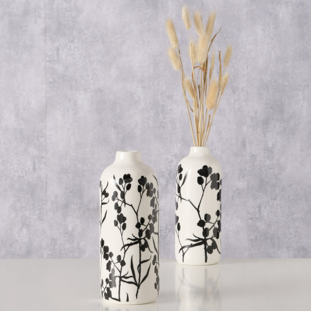 Vază ceramică, pictată manual BERRIES, 18 cm, model 2