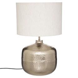 Lampa cu abajur Kais bej, baza metalica, inaltime 52 cm