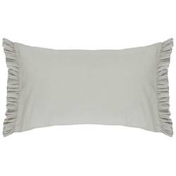 Perna decorativă din bumbac, pernă ornamentală, 100% bumbac - culoare argintie, Essenza, argintiu