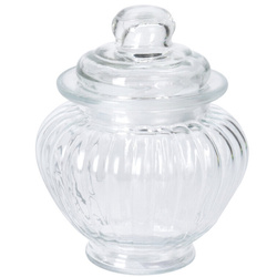 Borcan cu nervuri cu capac