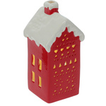 Lampă LED în formă de casă, 15 cm, roșie