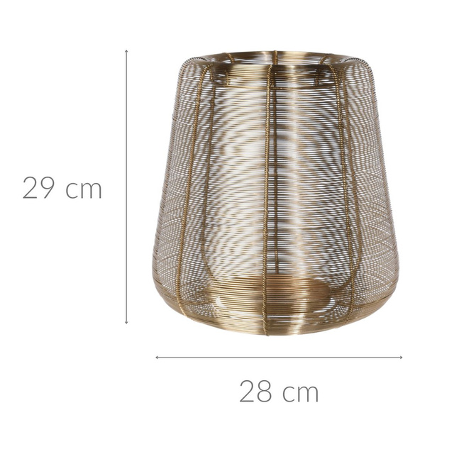 Suport lumanare decorativ, metal, 28 x 29 cm