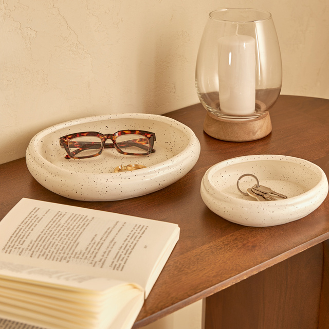 Platouri decorative ceramice WONJA, 2 bucăți