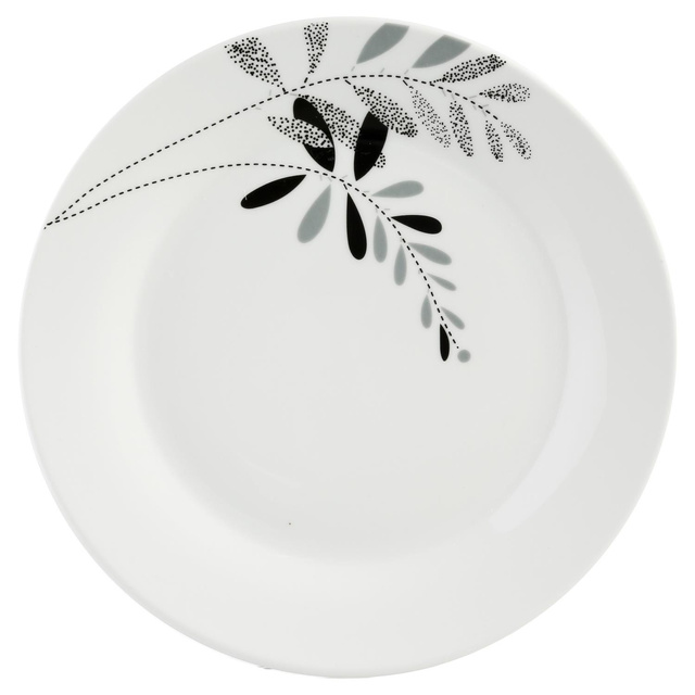 Set farfurii pentru 6 persoane, portelan, 18 bucati