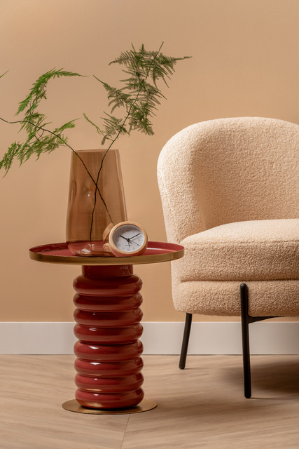 Ceas deșteptător cu carcasă de bambus NEAT, Ø 10 cm