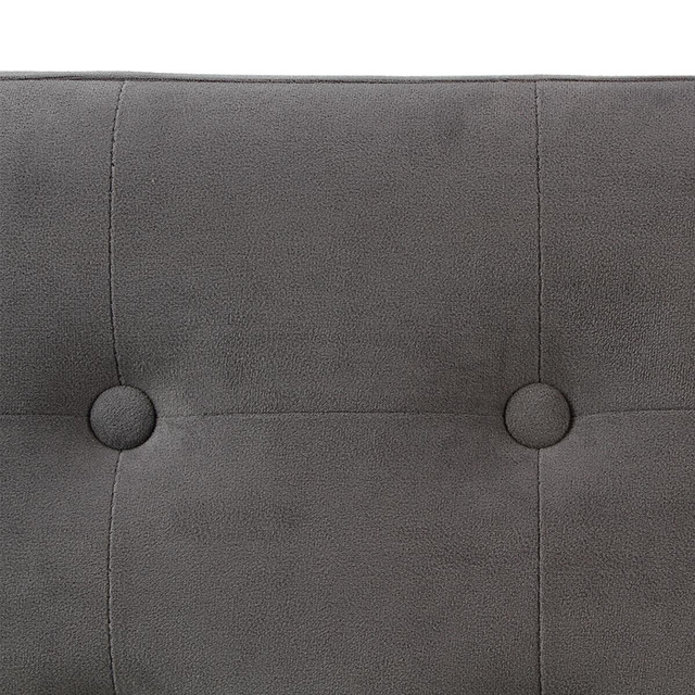 Taburet Atmosphera Créateur d'intérieur, 76 x 38 cm, Poliester/MDF, Gri