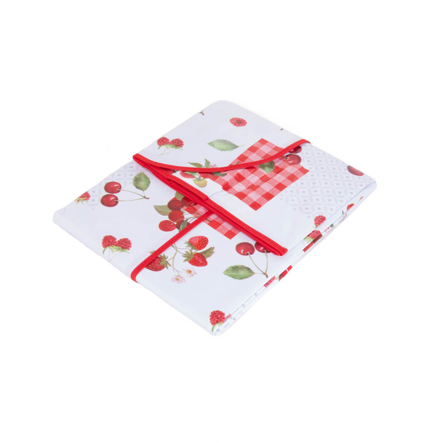 Fata de masa cu model fructe CERISE, 140 x 240 cm, plastic