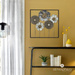 Decor de perete metalic FLORE, 50 x 50 cm