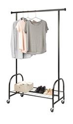 Stender suport pentru umerase si pantofi PROFI, Negru, WENKO