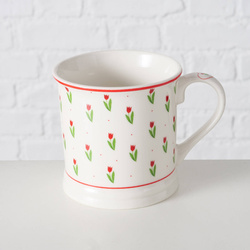 Cana pentru cafea si ceai Danique, model cu lalele, 420 ml