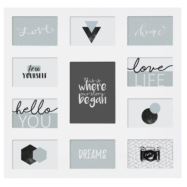 Rame foto, colaj, 11 elemente, Atmosfera