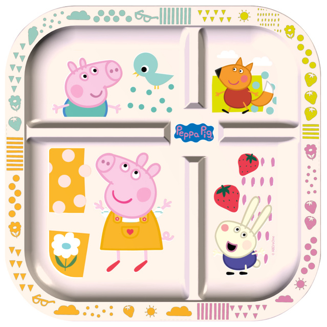 Farfurie educativa + zaruri, EASY EATER PEPPA PIG G