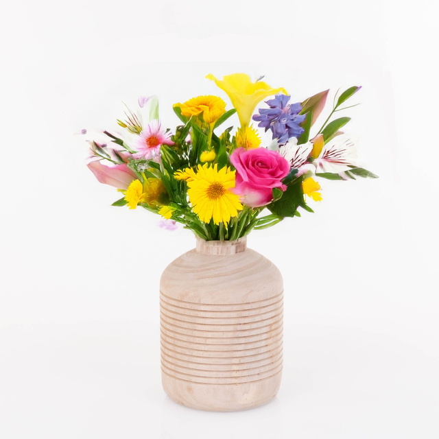 Vaza din lemn, Ø 15 cm