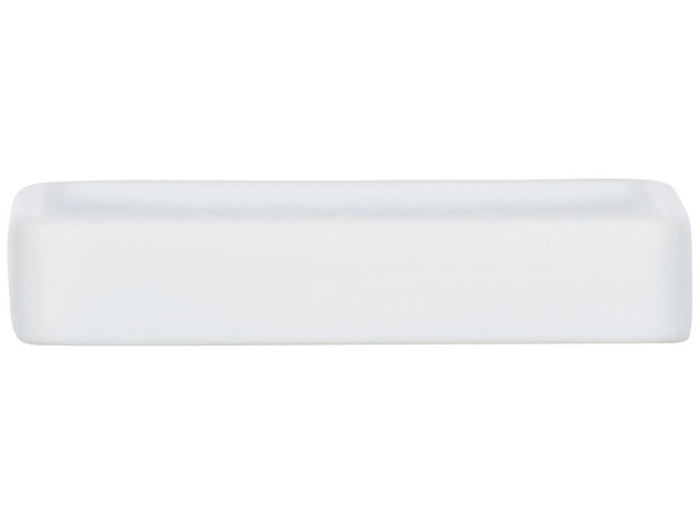 Sapuniera din ceramica, suport dreptunghiular HEXA cu margini rotunjite - WENKO