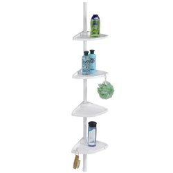 Raft de baie telescopic XXL, colțar - până la 4 niveluri, WENKO