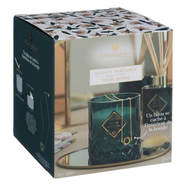 Lumanare parfumata in borcan decorativ, 240 g