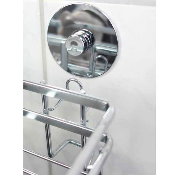 Suport pentru uscator de par TURBOFIX, fixare fără găurire, oțel inoxidabil