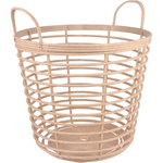 Coș simplu cu mânere de depozitare, Ø 43 x 46 cm