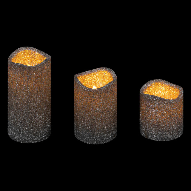 Set lumanari LED in diverse marimi, 3 bucati