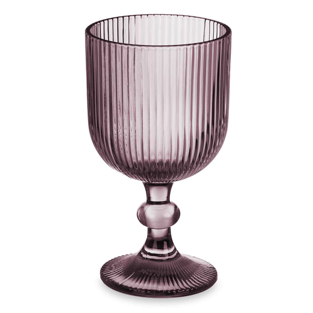 Set pahare de vin LINES din sticla canelata, 6 bucati, 260 ml