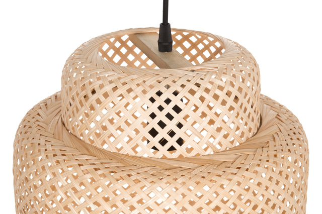 Plafoniera din țesătură de bambus, Ø 30 cm