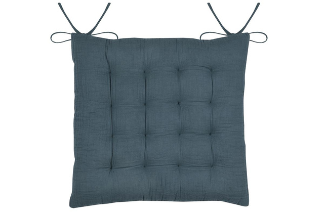 Perna pentru scaun cu legături COLINE, 100% bumbac, 38 x 38 cm