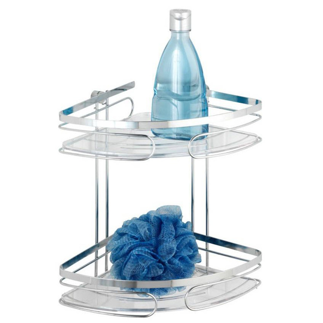 Raft de col pentru baie PREMIUM, 2 niveluri - oțel inoxidabil, WENKO