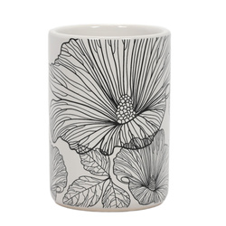 Suport pentru periute de dinti BLACKFLORA, ceramic