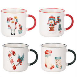 Set de cești din porțelan de 200 ml, 4 buc.