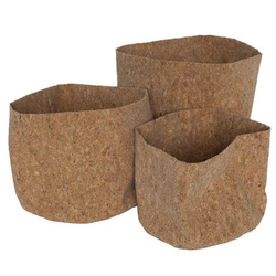 Set 3 cosuri depozitare Simplicity, din pluta