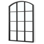 Oglindă într-un cadru de fereastră cu arc, 76 × 52 cm