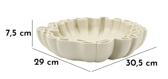 Bol decorativ STONS cu aspect realist de piatră, Ø 30 cm
