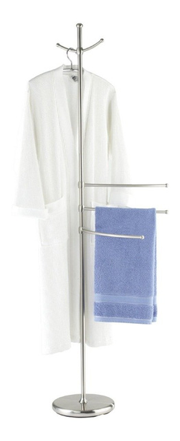 Suport pentru prosoape, haine ADIAMO - 3 brațe, 2 umerașe, WENKO