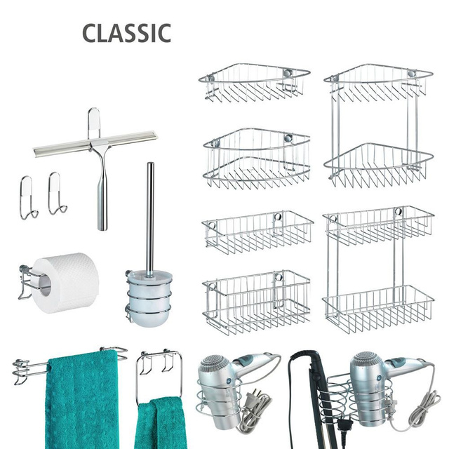 Suport CLASSIC pentru uscător de păr și placă de îndreptat părul, 2 în 1, WENKO