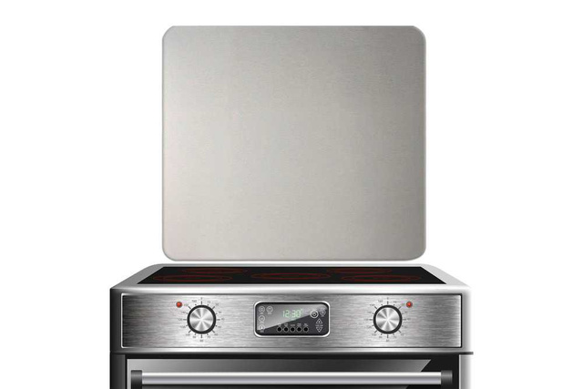 Placă de protecție pentru perete, oțel inoxidabil, 47 x 56 cm