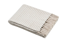 Pătură de bumbac cu franjuri, 125 x 150 cm, BALMA