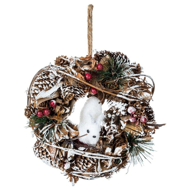 Coronita de Craciun, cu veverita, 19 cm